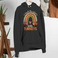 I Teach The Cutest Little Turkeys Thanksgiving Teacher Men Women Girls Kids Women's Hoodie, funny gift