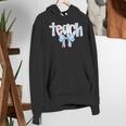 Teach Teacher Coquette Bow Pencil Back To School First Day Women's Hoodie, funny gift