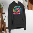 Tie Dye Prek Teacher Rainbow Preschool Back To School Girl Women's Hoodie, funny gift Tie Dye Prek Teacher Rainbow Preschool Back To School Girl Women's Hoodie, funny gift