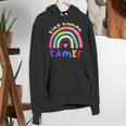 Tiny Human Tamer Watercolor Rainbow Daycare Teacher Women's Hoodie, funny gift Tiny Human Tamer Watercolor Rainbow Daycare Teacher Women's Hoodie, funny gift