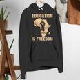 History Education Is Freedom African Map Black Teacher Women's Hoodie, History Teacher Hoodies, funny gift
