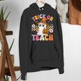 Trick Or Teach Cute Ghost Coffee Pumpkins Halloween Teacher Women's Hoodie, funny gift Trick Or Teach Cute Ghost Coffee Pumpkins Halloween Teacher Women's Hoodie, funny gift