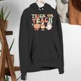 Trick Or Teach Pumpkin Candy Corn Ghost Halloween Teacher Women's Hoodie, funny gift Trick Or Teach Pumpkin Candy Corn Ghost Halloween Teacher Women's Hoodie, funny gift