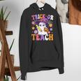 Trick Or Teach Teacher Ghost Teaching Fun Halloween Teacher Women's Hoodie, funny gift