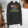 Wild About 3rd Grade Teacher Student Third Grade Zoo Safari Men Women Girls Kids Women's Hoodie, funny gift