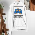 All Done Sign Language Speech Pathology Aac Sped Teacher Women's Hoodie, funny gift
