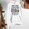 Halloween History Teacher Prisoner Costume Women's Hoodie, History Teacher Hoodies, funny gift