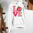 Love Kindergarten Cute Apple School Teacher Women's Hoodie, funny gift Love Kindergarten Cute Apple School Teacher Women's Hoodie, funny gift