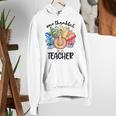 One Thankful Teacher Turkey Pencil Thanksgiving Teachers Women's Hoodie, funny gift