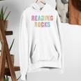 READING ROCKS English Teacher ELA ABCD Read Star Kinder Women's Hoodie, English Teacher Hoodies, funny gift