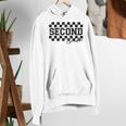 Second Grade Checkered Teacher 1st Day Back To School Women Women's Hoodie, funny gift