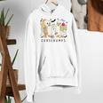 Silly Goose Spooky Teacher Halloween Cute Goosebumps Women's Hoodie, funny gift