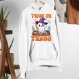 Trick Or Teach Teacher Halloween Ghost Pencil Floral Women's Hoodie, funny gift Trick Or Teach Teacher Halloween Ghost Pencil Floral Women's Hoodie, funny gift