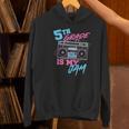 5th Grade Is My Jam Vintage 80s Boombox Teacher Student Women's Hoodie, gift for family, gift for coworker