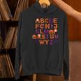 ABCs Learning Kindergarten Teacher Halloween Alphabet Women's Hoodie, gift for family, gift for coworker ABCs Learning Kindergarten Teacher Halloween Alphabet Women's Hoodie, gift for family, gift for coworker