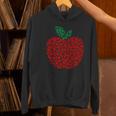 Apple Dot Pattern Art Teacher Appreciation Men Women Humor Women's Hoodie, gift for family, gift for coworker Apple Dot Pattern Art Teacher Appreciation Men Women Humor Women's Hoodie, gift for family, gift for coworker