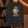 Art Is My Superpower Drawing Art Teacher Artists Women's Hoodie, gift for family, gift for coworker