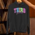 Back To School Neon Checkered Third Grade Colorful Teacher Women's Hoodie, gift for family, gift for coworker Back To School Neon Checkered Third Grade Colorful Teacher Women's Hoodie, gift for family, gift for coworker