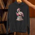 Book Lover Cute Flamingo Reading Teacher Librarian Women Women's Hoodie, gift for family, gift for coworker