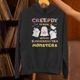 Creepin It Real With Kindergarten Monsters Halloween Teacher Women's Hoodie, gift for family, gift for coworker Creepin It Real With Kindergarten Monsters Halloween Teacher Women's Hoodie, gift for family, gift for coworker