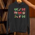 Cute Coquette Pencil Bow Christmas School Teacher Student Women's Hoodie, gift for family, gift for coworker