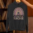 Cute Daycare Teacher Rainbow Leopard Print Childcare Worker Women's Hoodie, gift for family, gift for coworker Cute Daycare Teacher Rainbow Leopard Print Childcare Worker Women's Hoodie, gift for family, gift for coworker