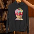 Dripping Apple Ice Cream Cone Cute Teacher Appreciation Women's Hoodie, gift for family, gift for coworker