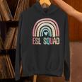 ESL Squad Teacher Crew Team Back To School English Rainbow Women's Hoodie, Esl Teacher Hoodies, English Teacher Hoodies, gift for family, gift for coworker ESL Squad Teacher Crew Team Back To School English Rainbow Women's Hoodie, Esl Teacher Hoodies, English Teacher Hoodies, gift for family, gift for coworker