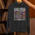 ESL Teacher All Are Welcome Here For Worlds Virtual Teachers Women's Hoodie, Esl Teacher Hoodies, gift for family, gift for coworker
