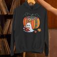 Fall Book Pumpkin Ghost Reading Books Halloween Teacher Women's Hoodie, gift for family, gift for coworker Fall Book Pumpkin Ghost Reading Books Halloween Teacher Women's Hoodie, gift for family, gift for coworker