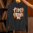 First Grade Fall Floral Coquette Bow Teachers Students Women's Hoodie, First Grade Teacher Hoodies, gift for family, gift for coworker First Grade Fall Floral Coquette Bow Teachers Students Women's Hoodie, First Grade Teacher Hoodies, gift for family, gift for coworker