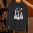 Flowers Test Tube Chemistry Student Science Teacher Women Women's Hoodie, Science Teacher Hoodies, gift for family, gift for coworker