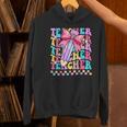 Groovy Teacher Cute Coquette Bow Flower Retro Back To School Women's Hoodie, Groovy Teacher Hoodies, gift for family, gift for coworker Groovy Teacher Cute Coquette Bow Flower Retro Back To School Women's Hoodie, Groovy Teacher Hoodies, gift for family, gift for coworker