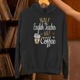 Half Coffee Half English Teacher English Teacher Men Women Women's Hoodie, English Teacher Hoodies, gift for family, gift for coworker