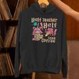Half Teacher Half Iced Coffee Back To School Women's Hoodie, gift for family, gift for coworker