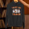 Halloween Teacher Ghosts Trick Or Teach Retro Costume Women Women's Hoodie, gift for family, gift for coworker