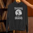 Halloween Teacher Tshirts Zombie Teachers Love Brains Women's Hoodie, gift for family, gift for coworker