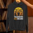 Halloween Teachers Science Math Teachers Love Brains Women's Hoodie, Science Teacher Hoodies, gift for family, gift for coworker