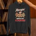 Hangin With My Cookies Gingerbread Man Xmas Teacher Women's Hoodie, gift for family, gift for coworker