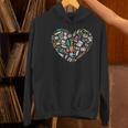 Heart Shape Art Teacher And Painting Sketching Artist Women's Hoodie, gift for family, gift for coworker