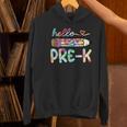 Hello Pre-K Pencil Teacher Student Tie Dye Women's Hoodie, gift for family, gift for coworker Hello Pre-K Pencil Teacher Student Tie Dye Women's Hoodie, gift for family, gift for coworker