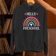 Hello Preschool Teacher Student Girls Rainbow Back To School Women's Hoodie, gift for family, gift for coworker