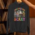 Inclusion Isnt Scary Halloween Skeleton Ghost Sped Teacher Women's Hoodie, gift for family, gift for coworker Inclusion Isnt Scary Halloween Skeleton Ghost Sped Teacher Women's Hoodie, gift for family, gift for coworker
