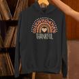 Leopard Rainbow Thankful Thanksgiving Teacher Women Kids Women's Hoodie, gift for family, gift for coworker