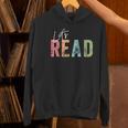 Let's Read Book Nerd Reading Book Lover Librarian Teacher Women's Hoodie, gift for family, gift for coworker Let's Read Book Nerd Reading Book Lover Librarian Teacher Women's Hoodie, gift for family, gift for coworker