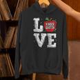 LOVE Kindergarten Teacher Student School Apple Women's Hoodie, gift for family, gift for coworker