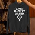 Lower Teacher's Salaries For Men Women Kids Women's Hoodie, gift for family, gift for coworker