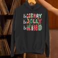 Be Merry Be Jolly Be Kind Merry Christmas Teacher Xmas PJs Women's Hoodie, gift for family, gift for coworker