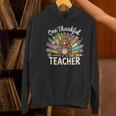 One Thankful Teacher Cute Thanksgiving Turkey School Women's Hoodie, gift for family, gift for coworker One Thankful Teacher Cute Thanksgiving Turkey School Women's Hoodie, gift for family, gift for coworker