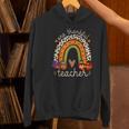 One Thankful Teacher Thanksgiving Turkey Rainbow Fall Women's Hoodie, gift for family, gift for coworker One Thankful Teacher Thanksgiving Turkey Rainbow Fall Women's Hoodie, gift for family, gift for coworker
